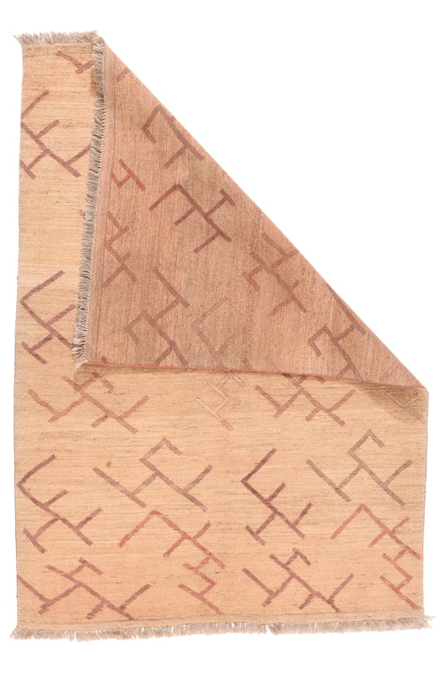 Vintage Ivory Gabbeh Tribal Persian Area Rug