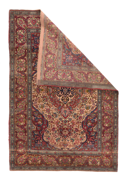 Antique Ivory Isfahan Persian Area Rug