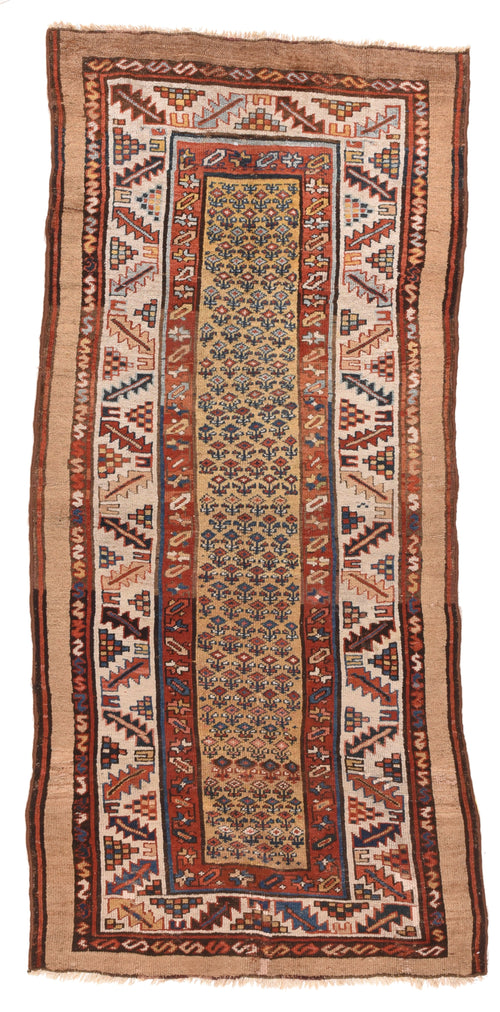 Antique Camel Camel Bakshayesh Tribal Persian Area Rug