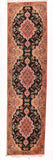 Vintage Black Black Tabriz Persian Area Rug