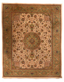 Vintage Beige Indo Beige Tabriz Indian Area Rug