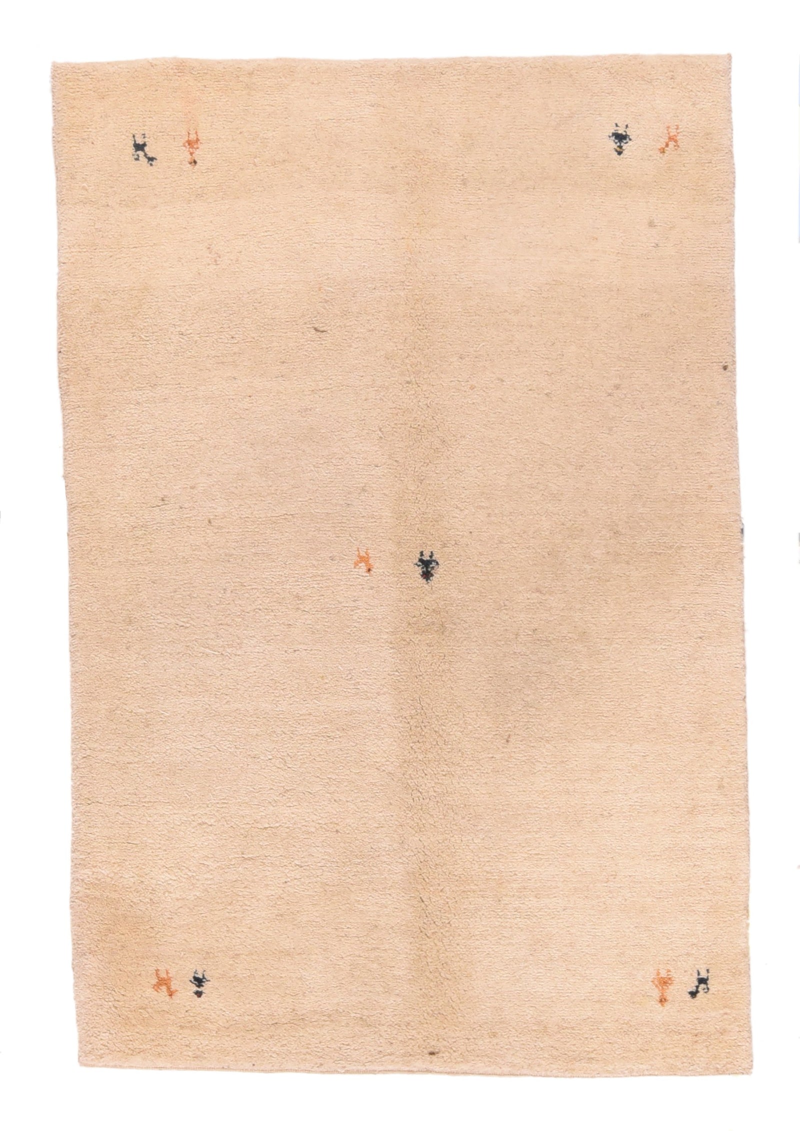 Vintage Beige Persian Gabbeh Area Rug