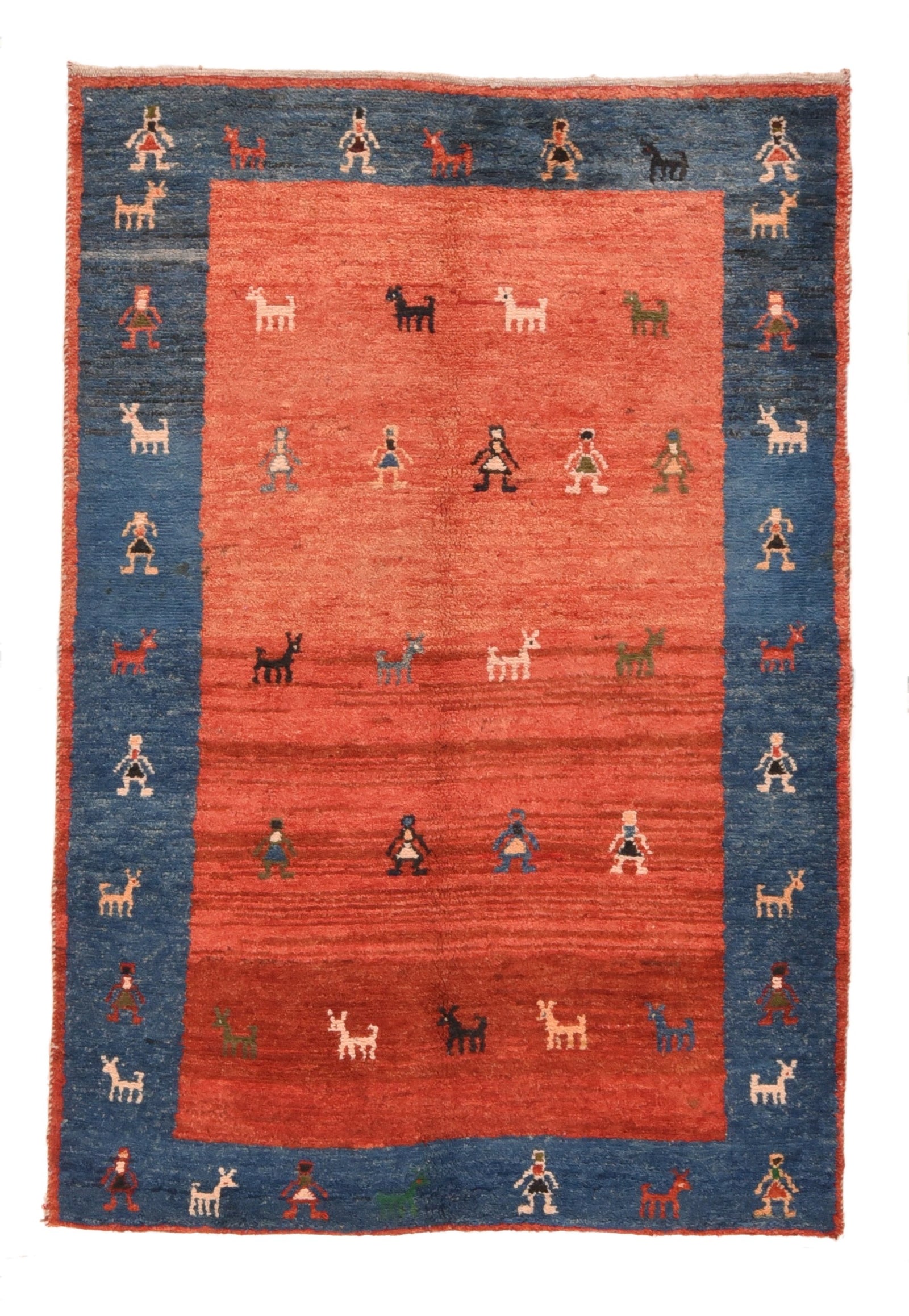 Vintage Persian Gabbeh Area Rug