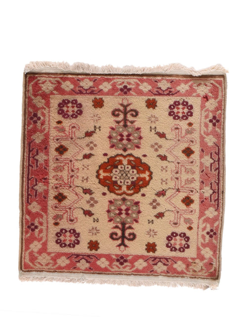 Vintage Beige Oushak Turkish Area Rug