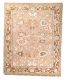 Vintage Brown Turkish Oushak Area Rug