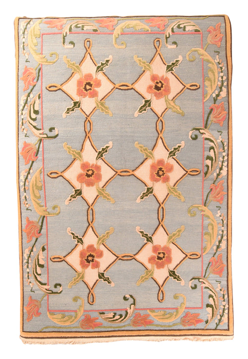 Vintage Grey Sumak Manchoria/Russian Area Rug