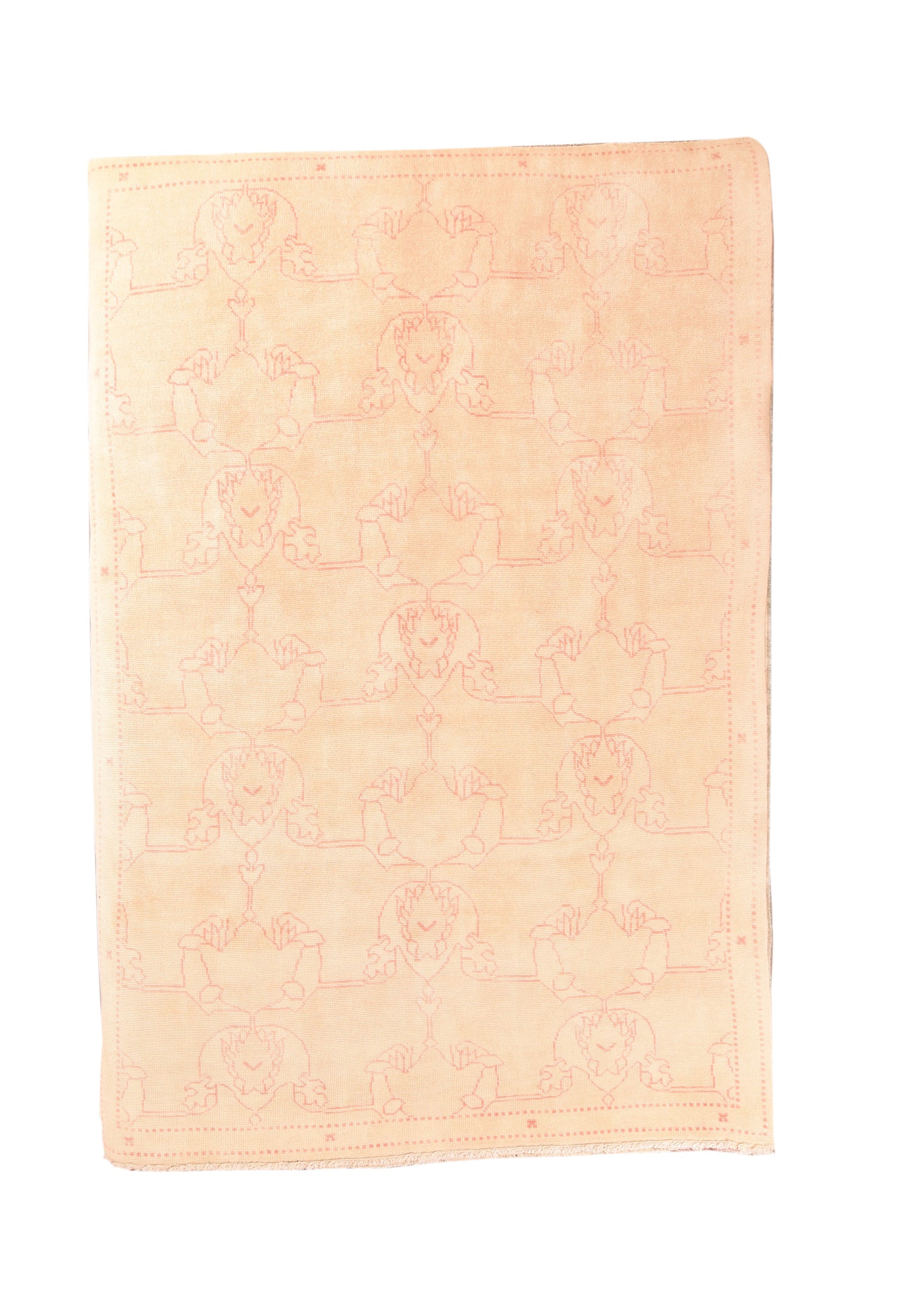 Vintage Camel Turkish Oushak Area Rug