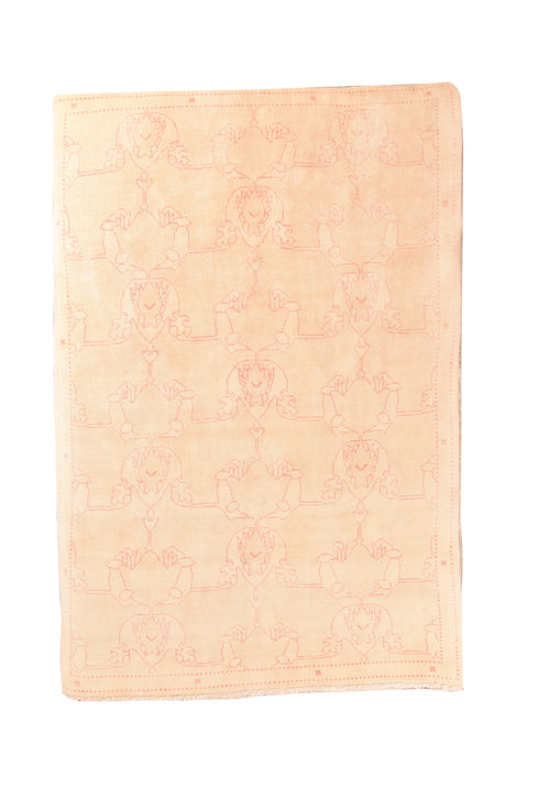 Vintage Camel Turkish Oushak Area Rug