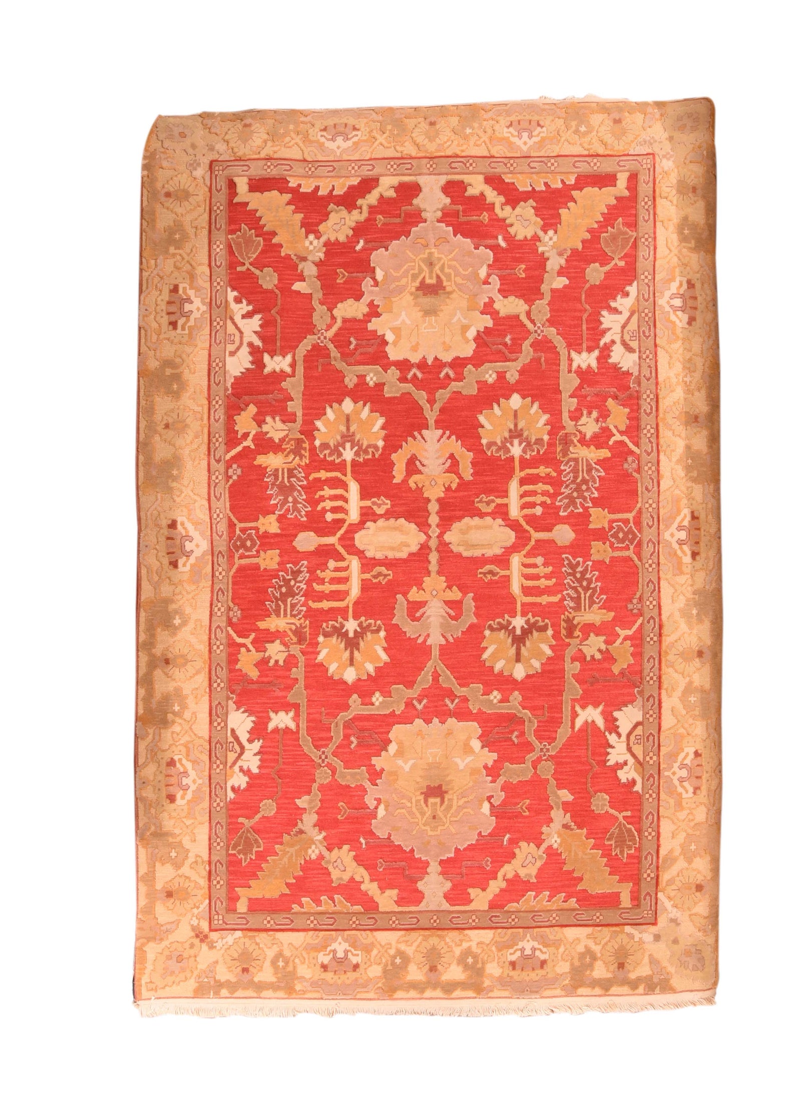 Vintage Red Sumak Manchoria/Russian Area Rug