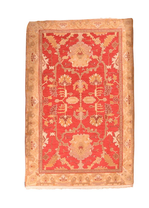 Vintage Red Sumak Manchoria/Russian Area Rug