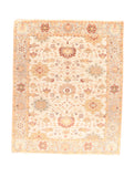 Vintage Beige Turkish Oushak Area Rug