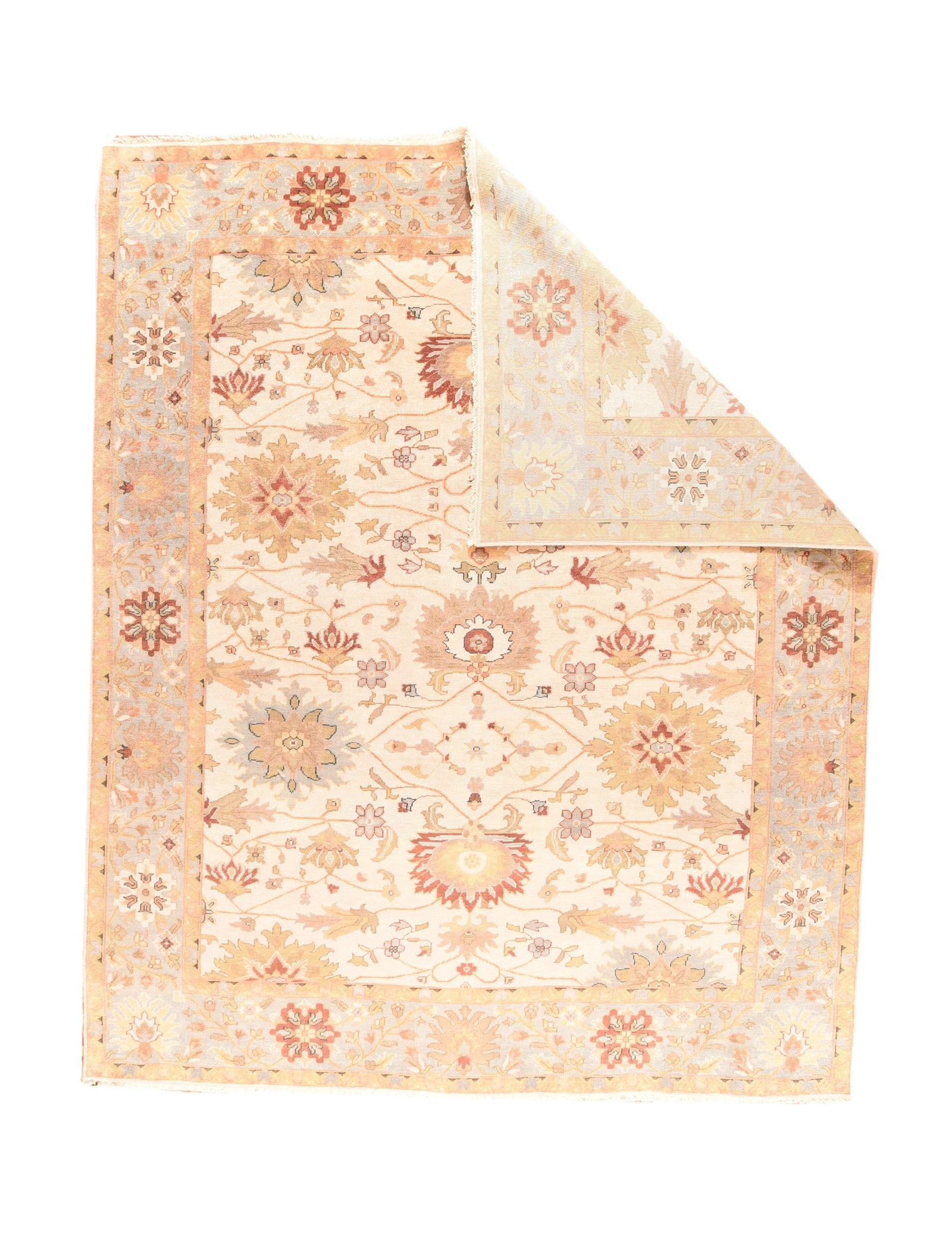 Vintage Turkish Oushak Area Rug