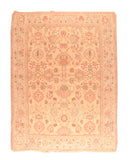 Vintage Beige Turkish Oushak Area Rug