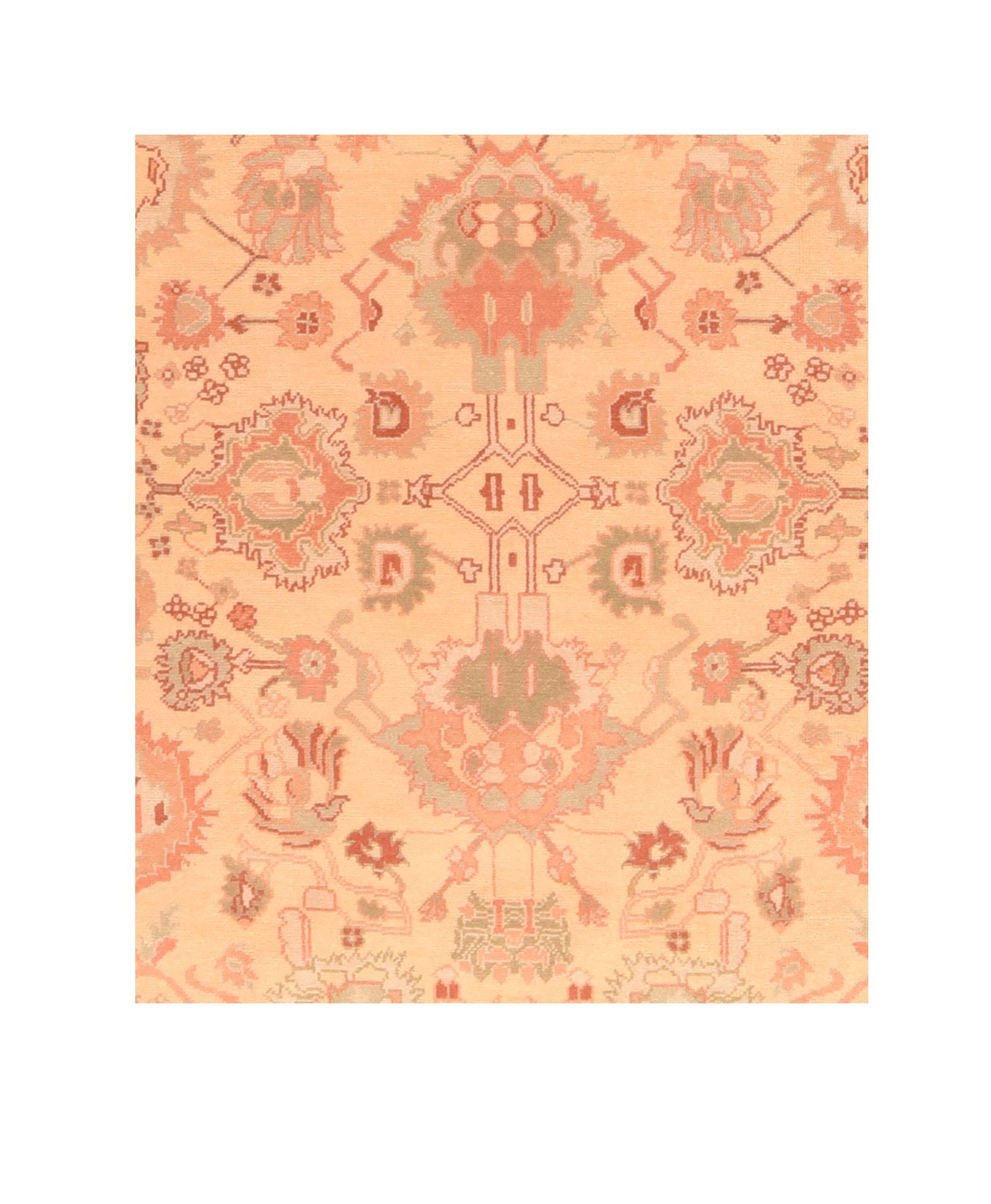 Vintage Turkish Oushak Area Rug