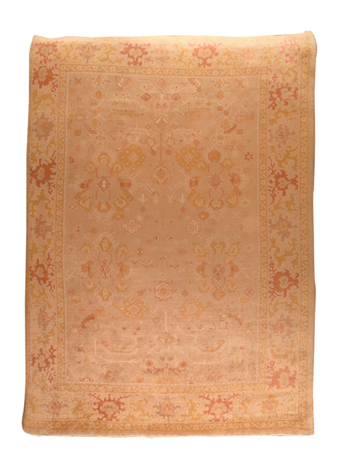 Vintage Camel Turkish Oushak Area Rug