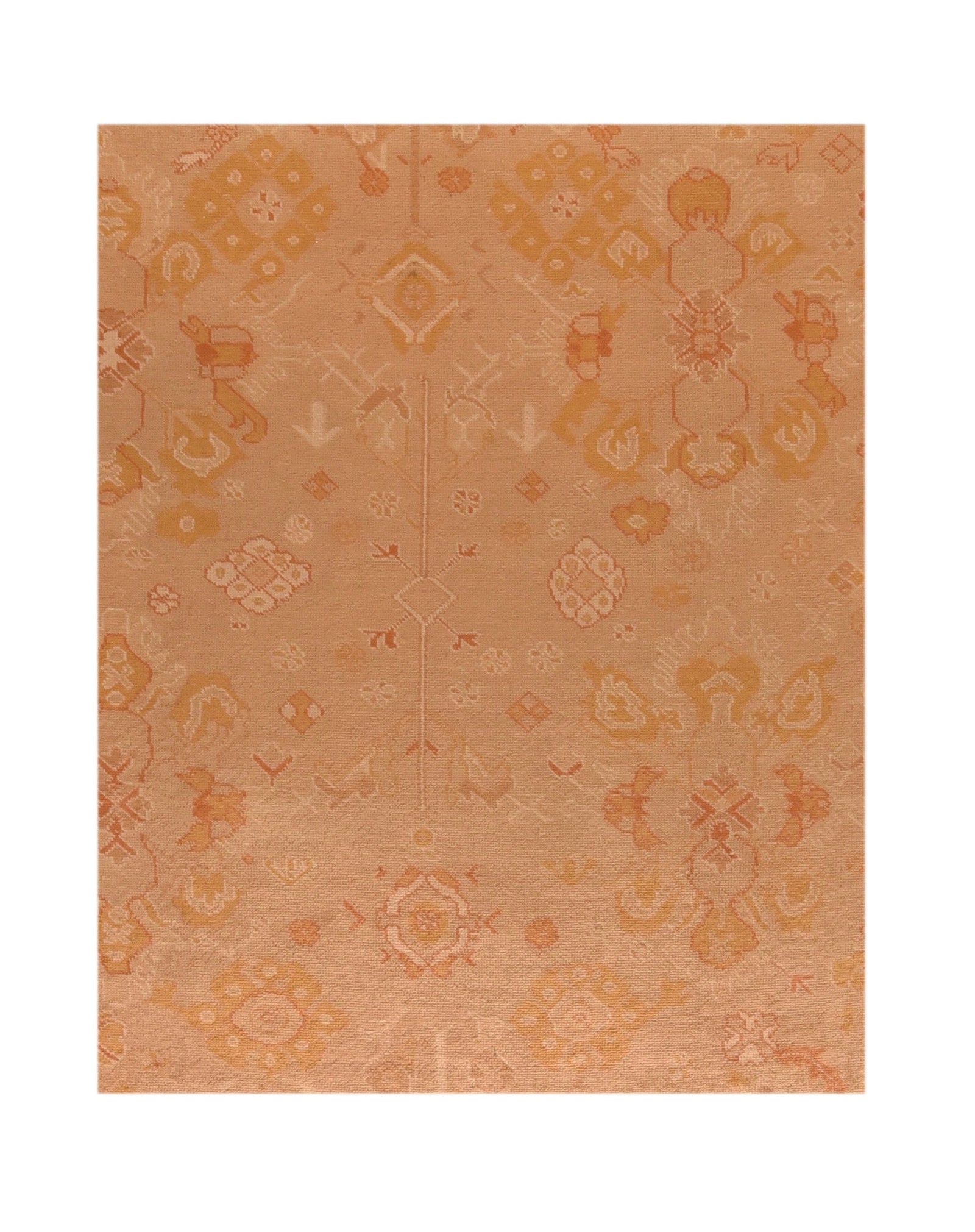 Vintage Turkish Oushak Area Rug