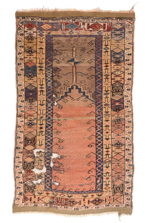 Antique Hand Made Oushak Turkish Rug