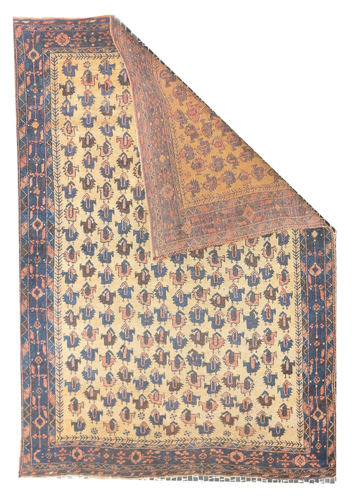 Antique Persian Tribal Afshar Area Rug