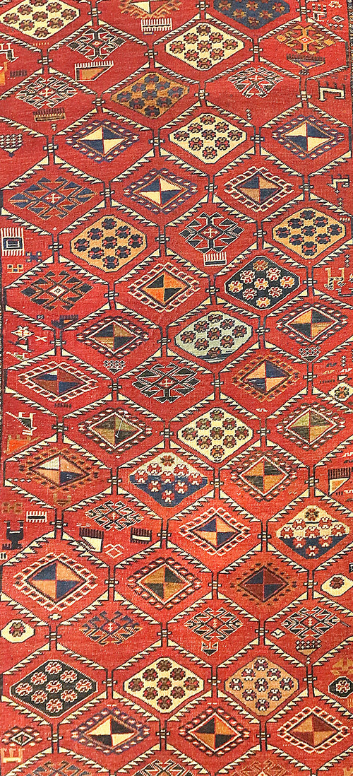 Antique Caucasian Rug