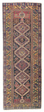 Antique Brown Fine Caucasian Shriven Area Rug
