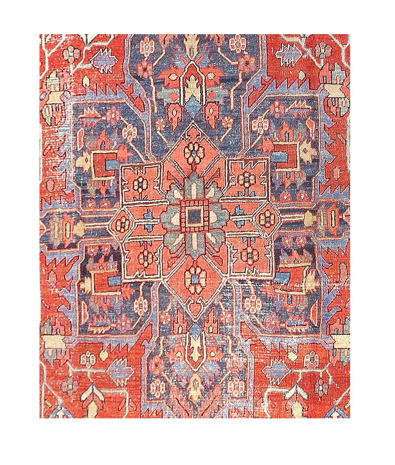 Antique Heriz Serapi Area Rug