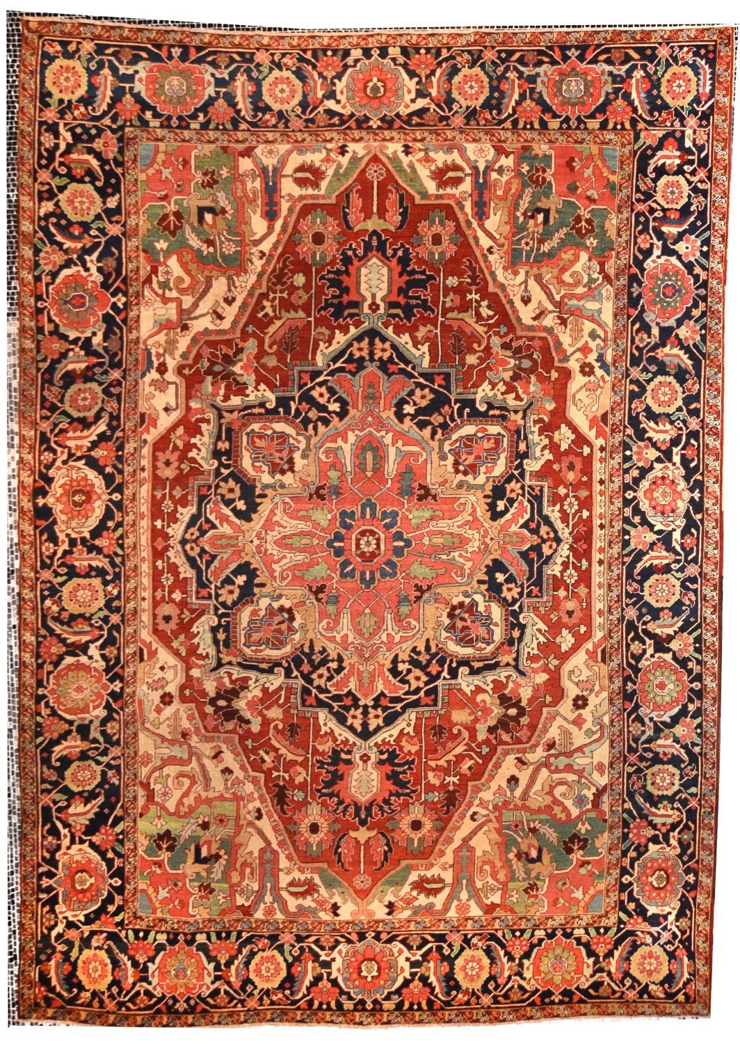 Extremley Fine Antique Persian Rug Serapi
