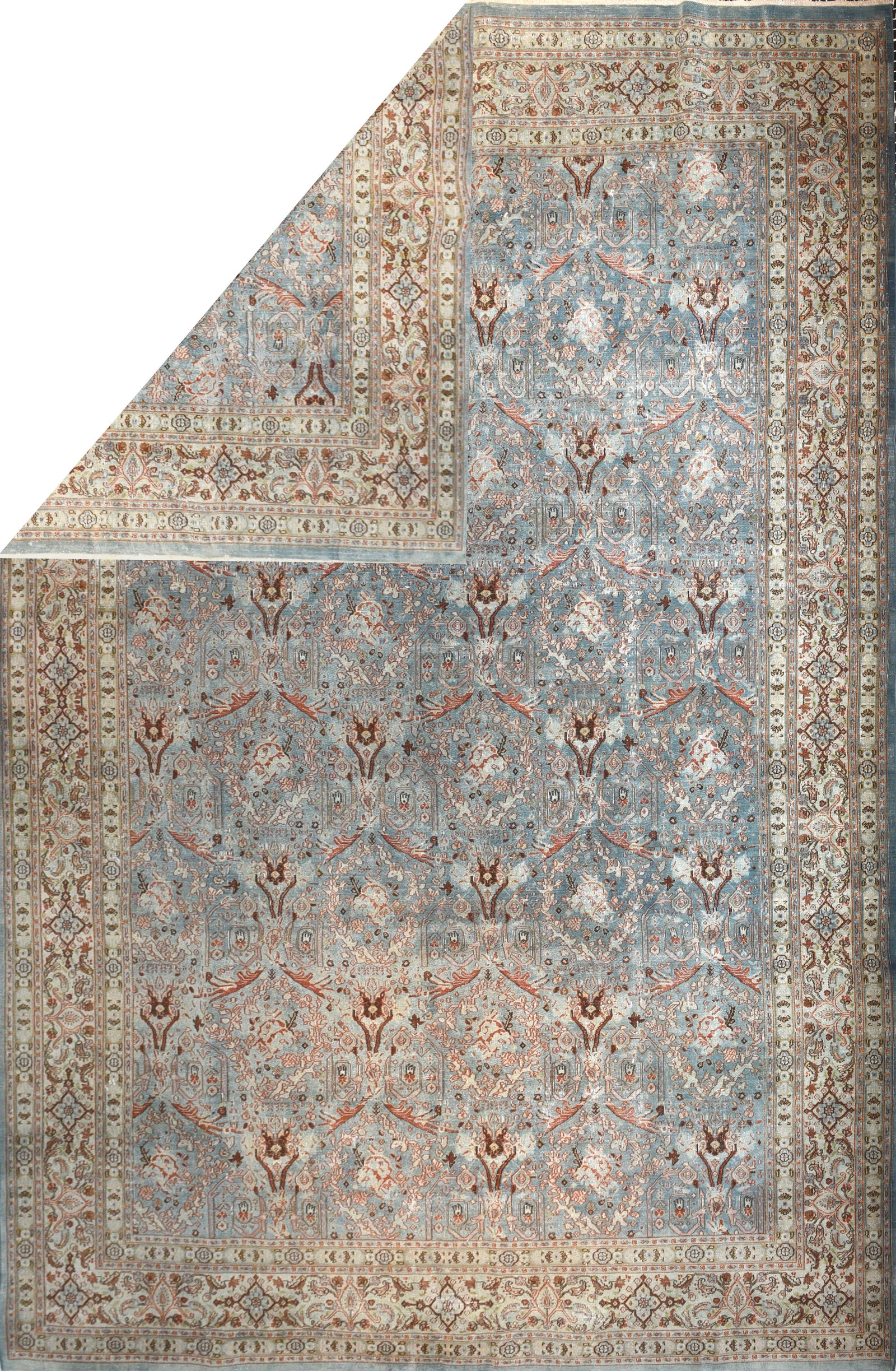 Antique Persian Tabriz Area Rug