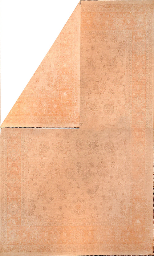 Semi Caramel Turkish Oushak Area Rug