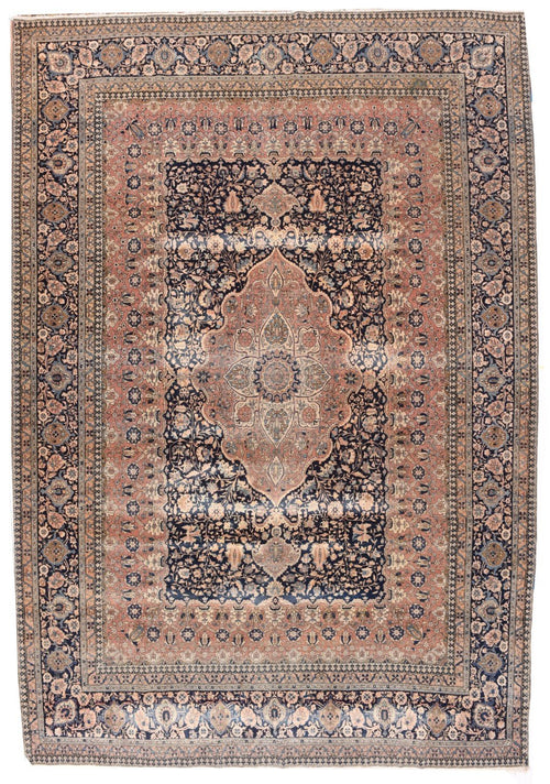 Antique Hand Made Tabriz Haji Jalili Persian Rug