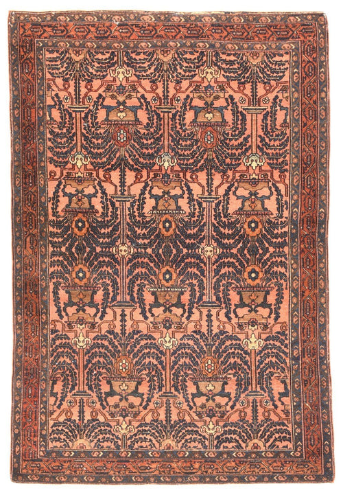 Antique Hand Made Bibikabad Persian Rug