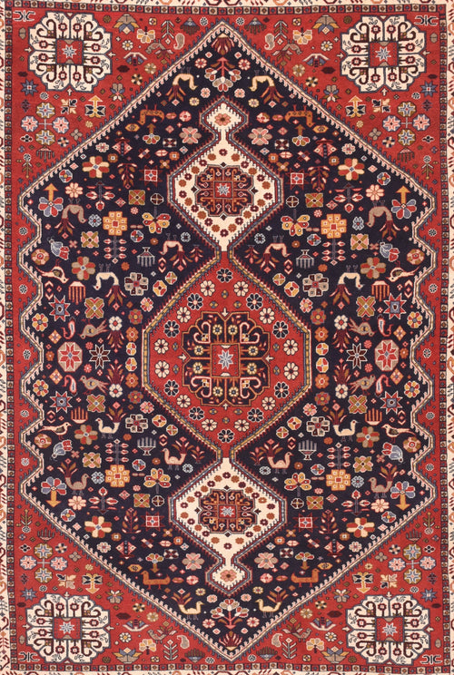 Semi Red Kashkul Persian Area Rug