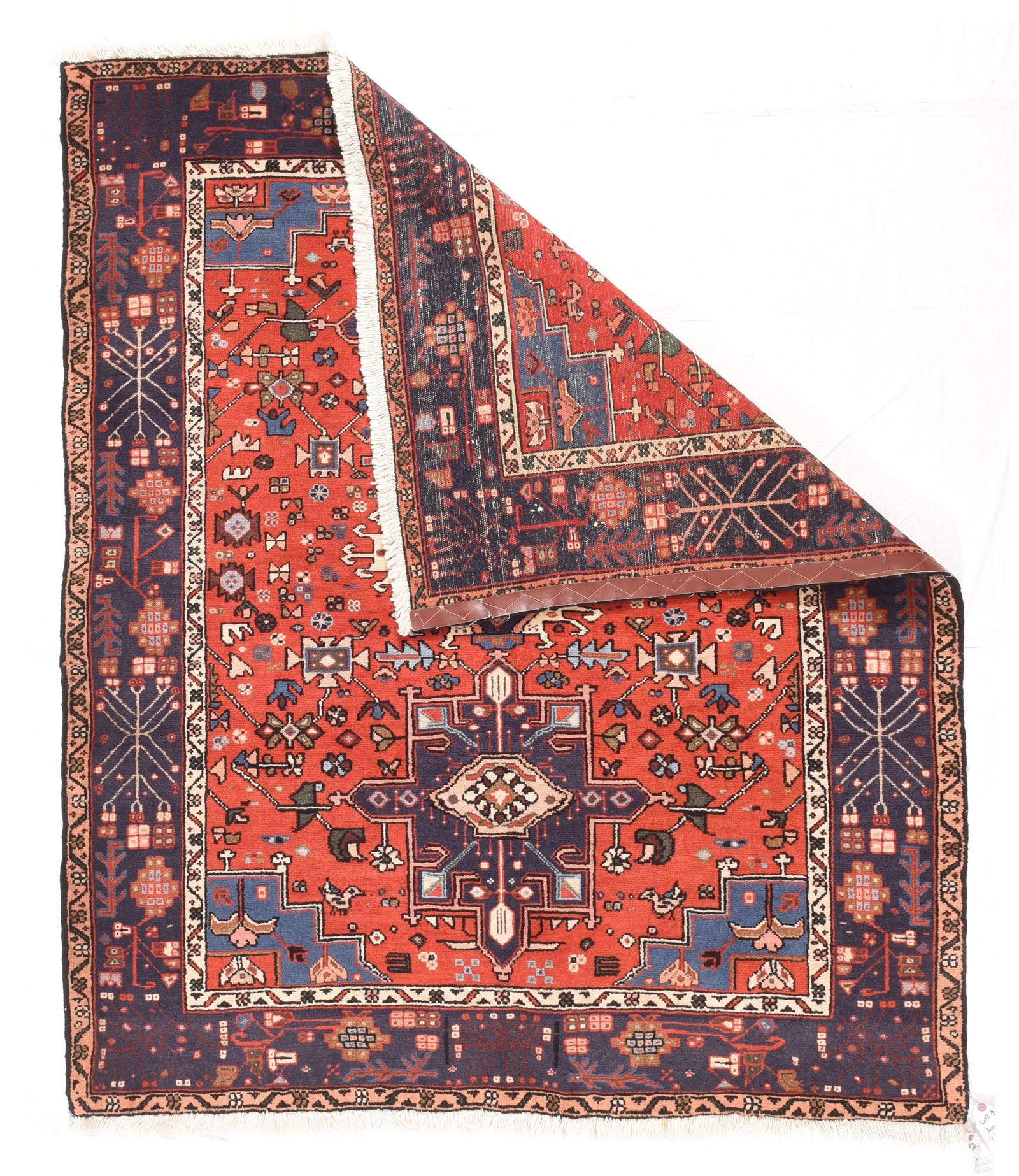 Semi Red Karajeh Persian Area Rug