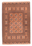 Semi Antique Red Bukhara Afghanestan Area Rug
