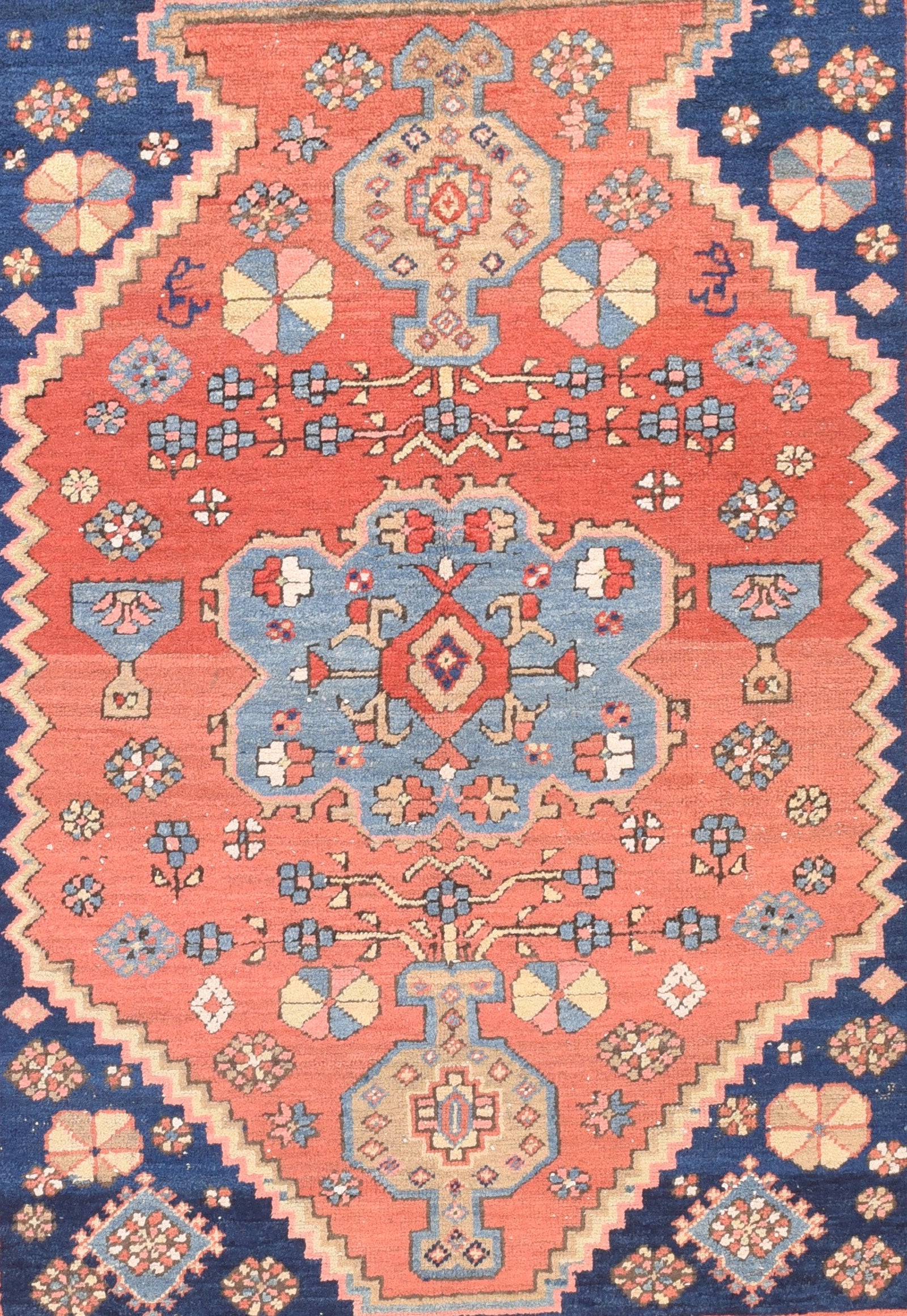 Extremely Fine Persian Antique Heriz / Serapi Rug