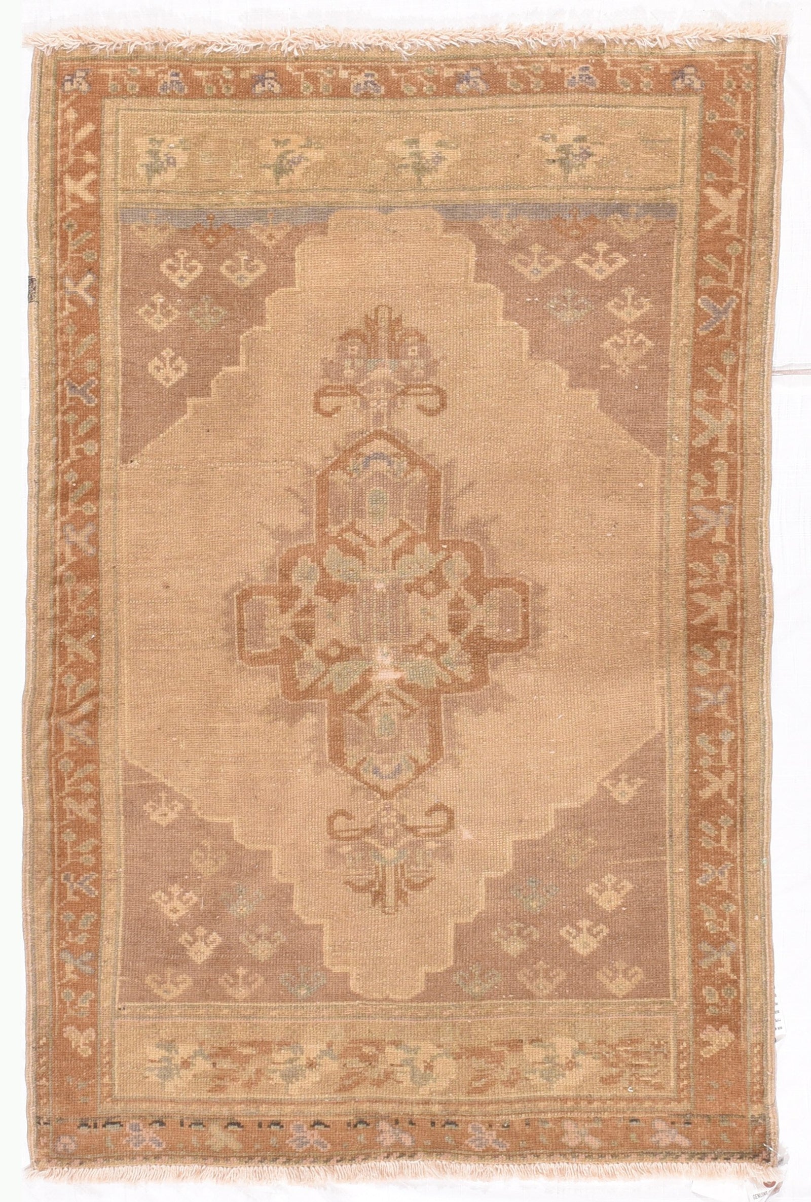 Semi Antique Beige Turkish Area Rug