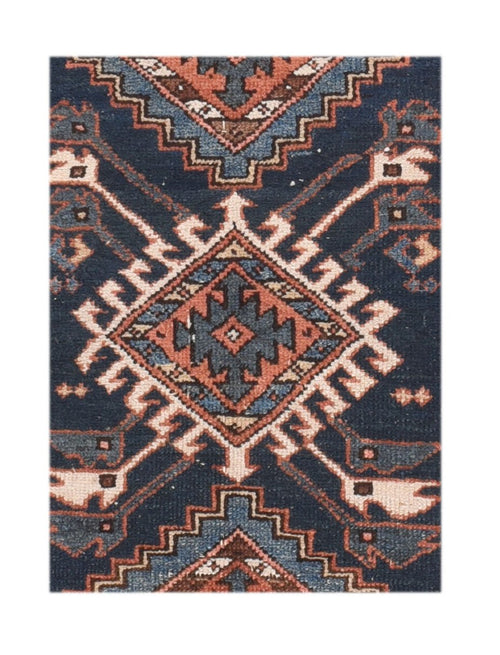 Antique Karejeh Persian Area Rug