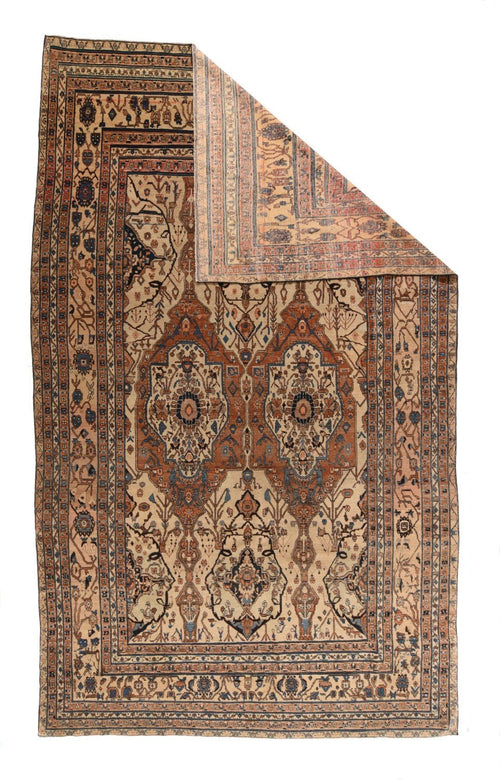 Antique Hand Made Tabriz Haji Jalili Persian Rug