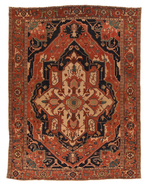 Antique Hand Made Serapi Persian Rug