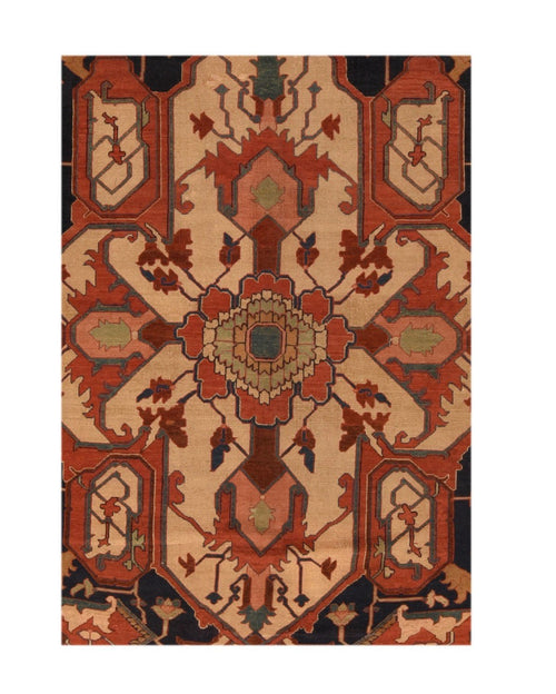 Antique Hand Made Serapi Persian Rug