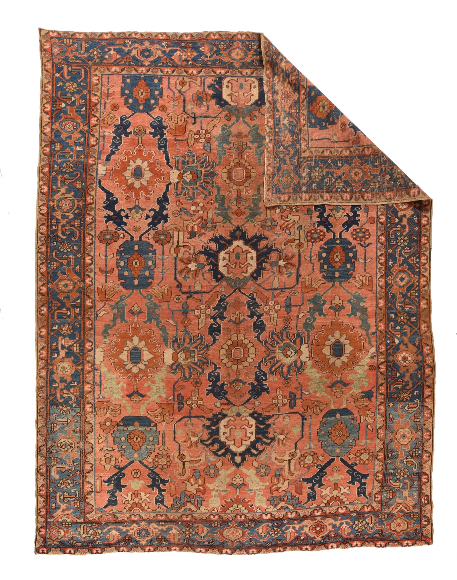 Antique Heriz Bakshaish Persian Area Rug