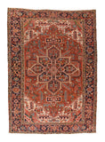 Antique Red Heriz Persian Area Rug