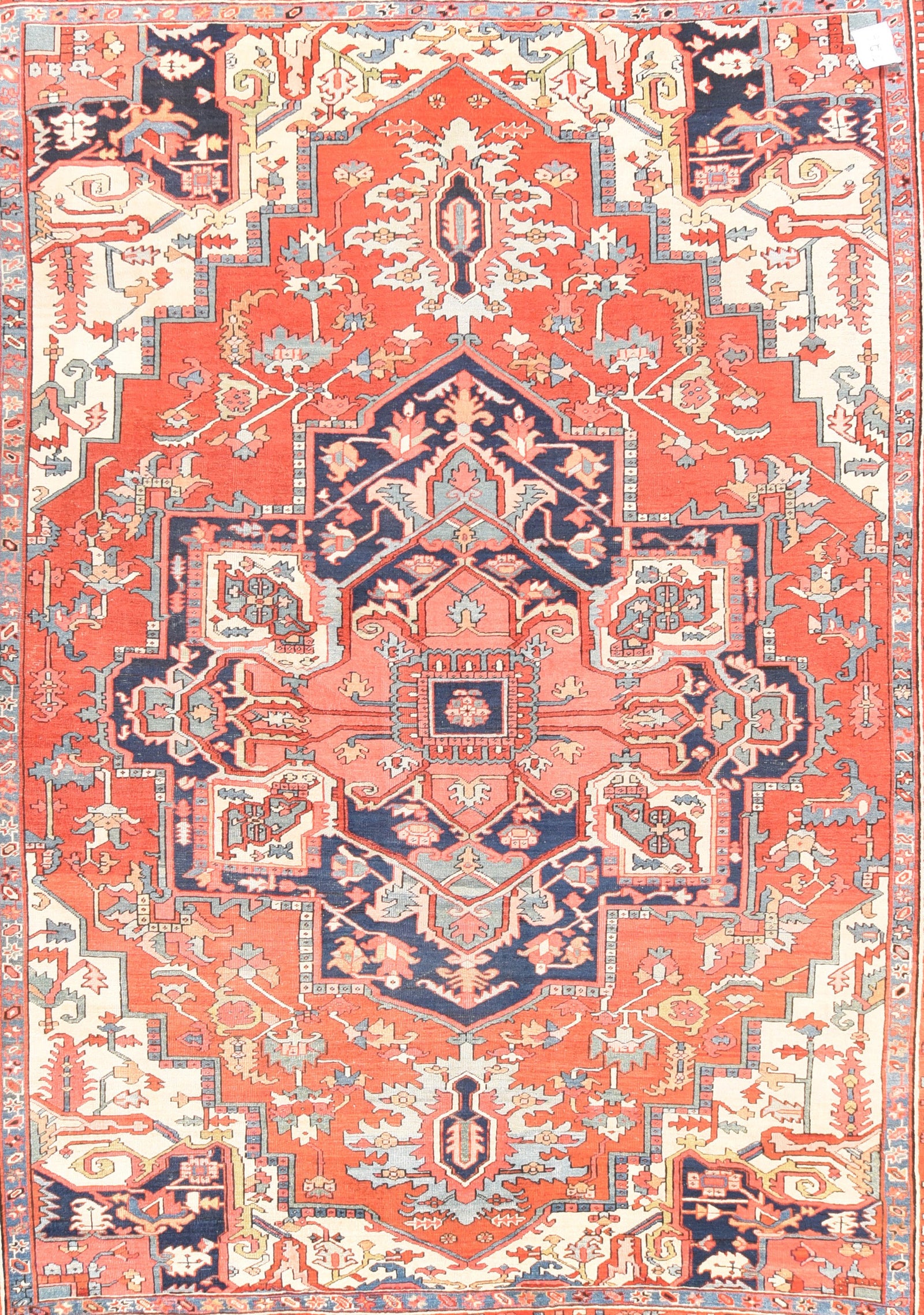 Antique Serapi Persian Area Rug
