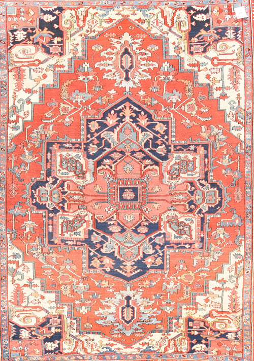 Antique Serapi Persian Area Rug