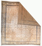 Antique Mohtasham Kashan Persian Area Rug