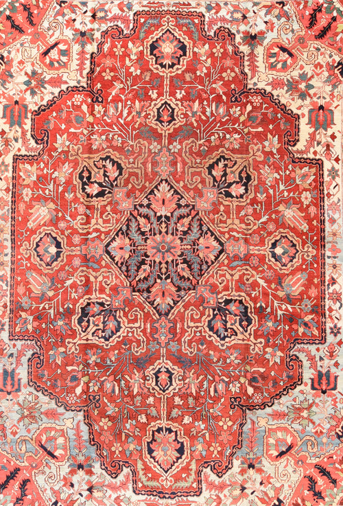 Antique Heriz Persian Area Rug