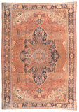 Antique Rust Persian Farahan sarouk circa 1890 Area Rug