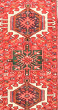 Semi Beige Karajeh Heriz Persian Area Rug