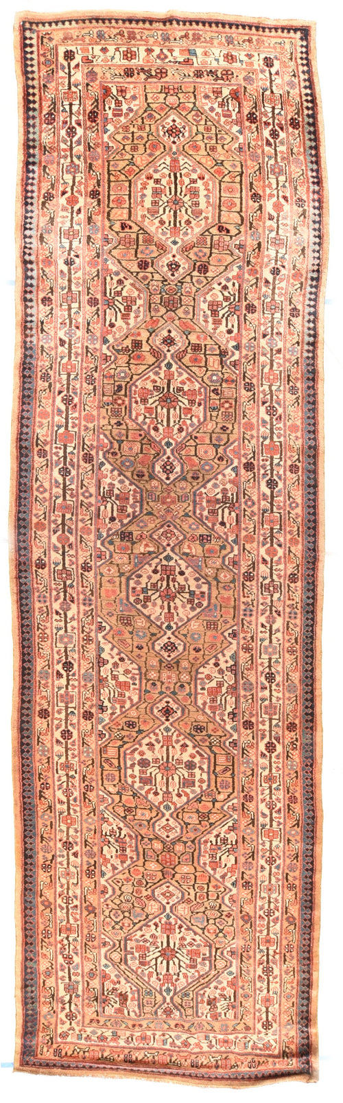 Antique Beige Tribal Sarab Persian Area Rug