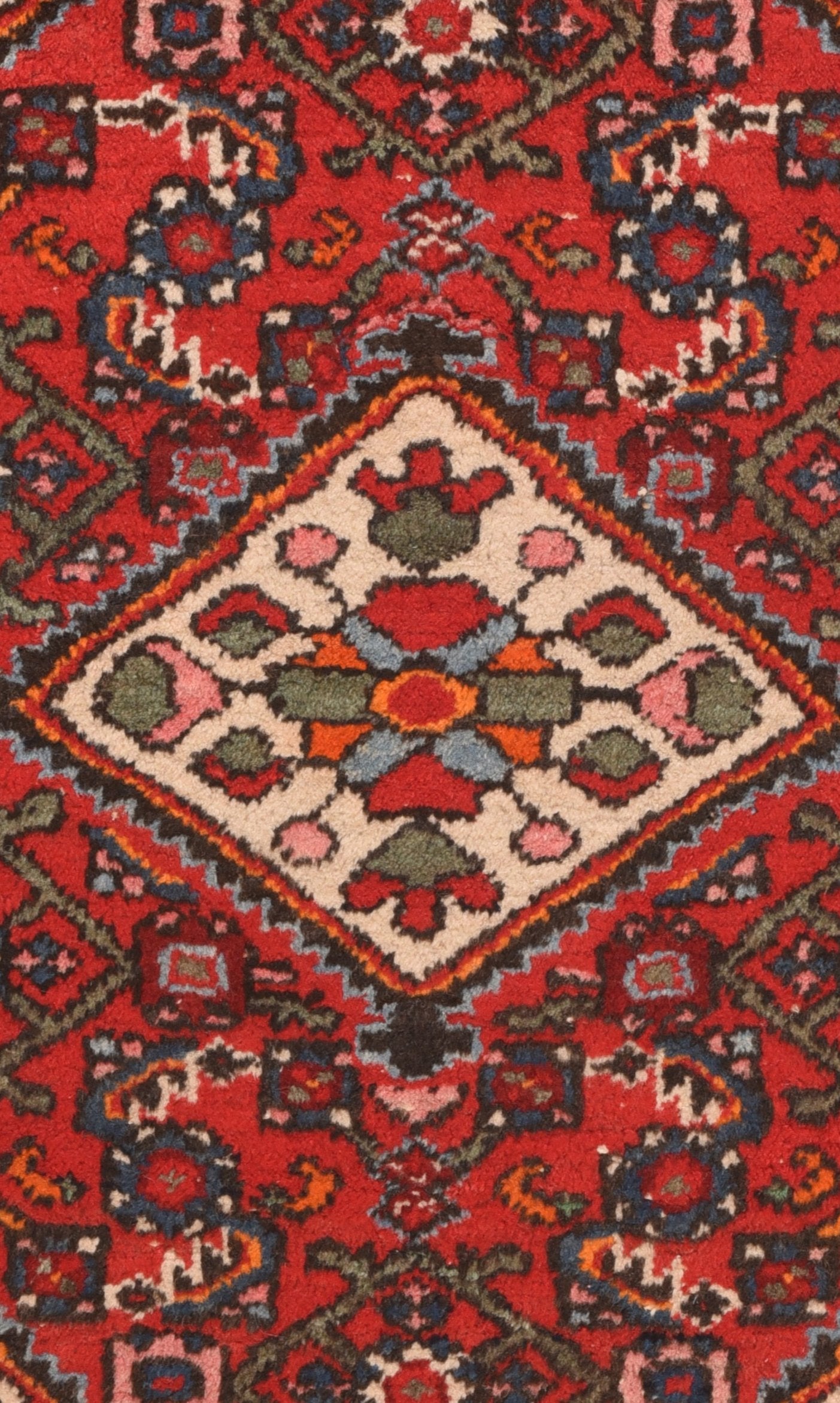 Excellent Brown Fine Persian Hamedan Area Rug