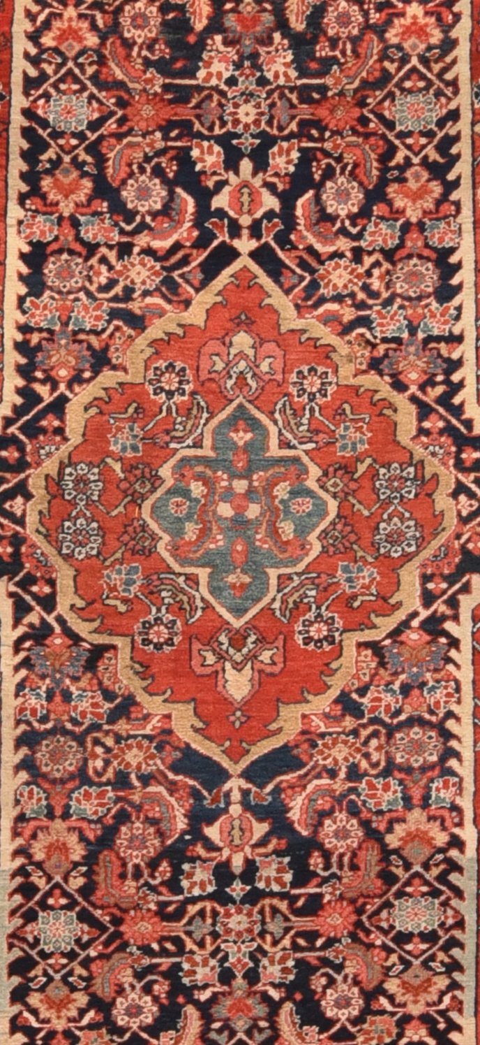 Antique Persian Heriz Serapi Area Rug